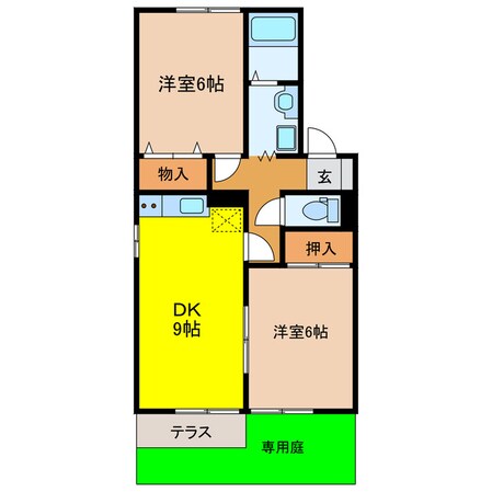 袋井駅 バス22分  新横須賀下車：停歩8分 1階の物件間取画像